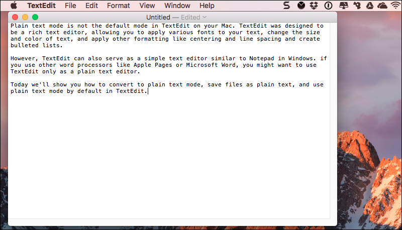 create text file for mac